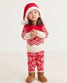 Baby Holiday Sweater Knit Top & Legging Set in Scandi Snowflake - main