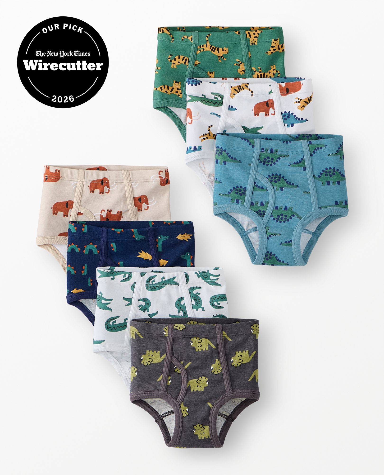 7-Pack Organic Cotton Classic Briefs in Boys Animal Print 7PK - main