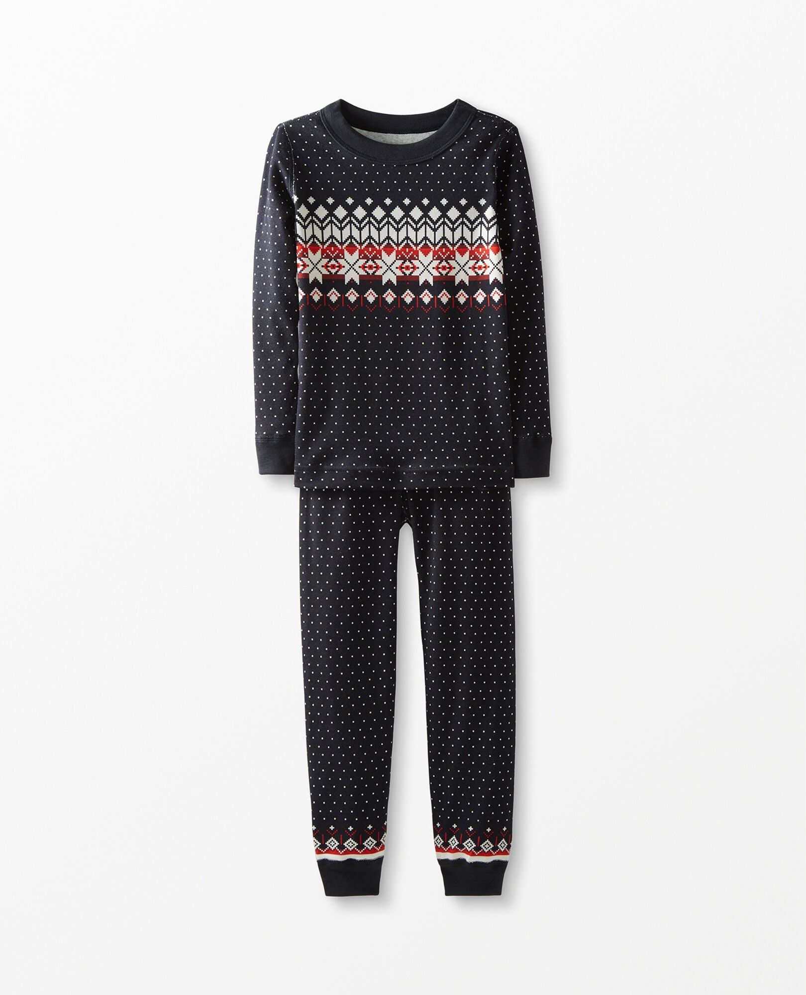 Black fair isle pajamas new arrivals