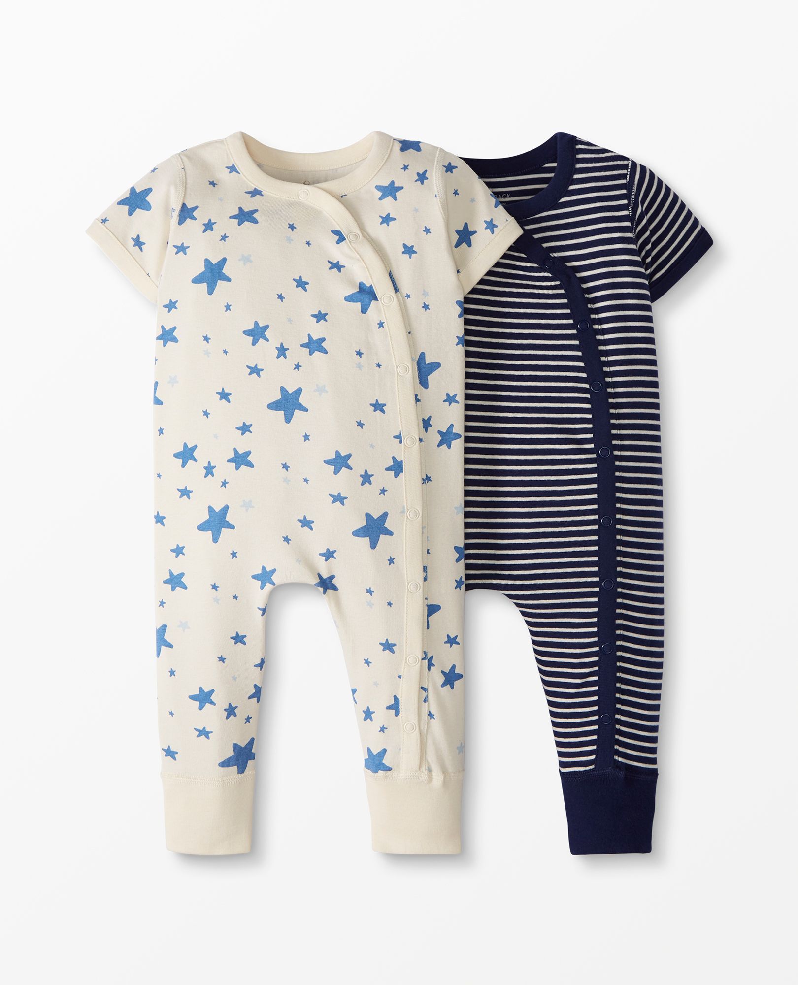 Moon and Back by Hanna Andersson Baby Romper 2 Pack