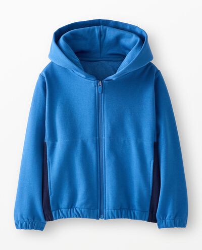 Fleece Colorblock Jacket in Shadow Blue - main