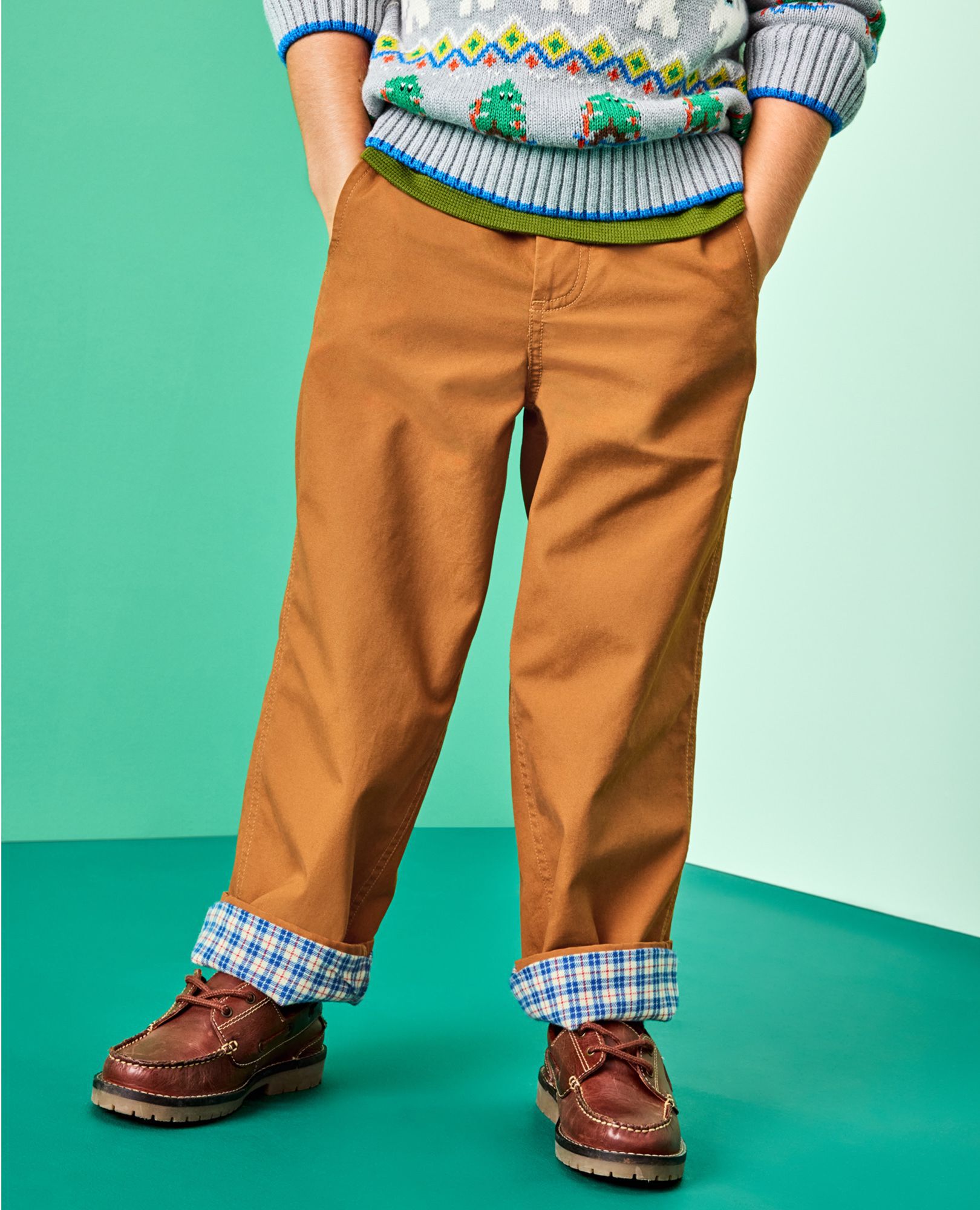 Canvas Pull-On Lined Pants - thumbnail 8
