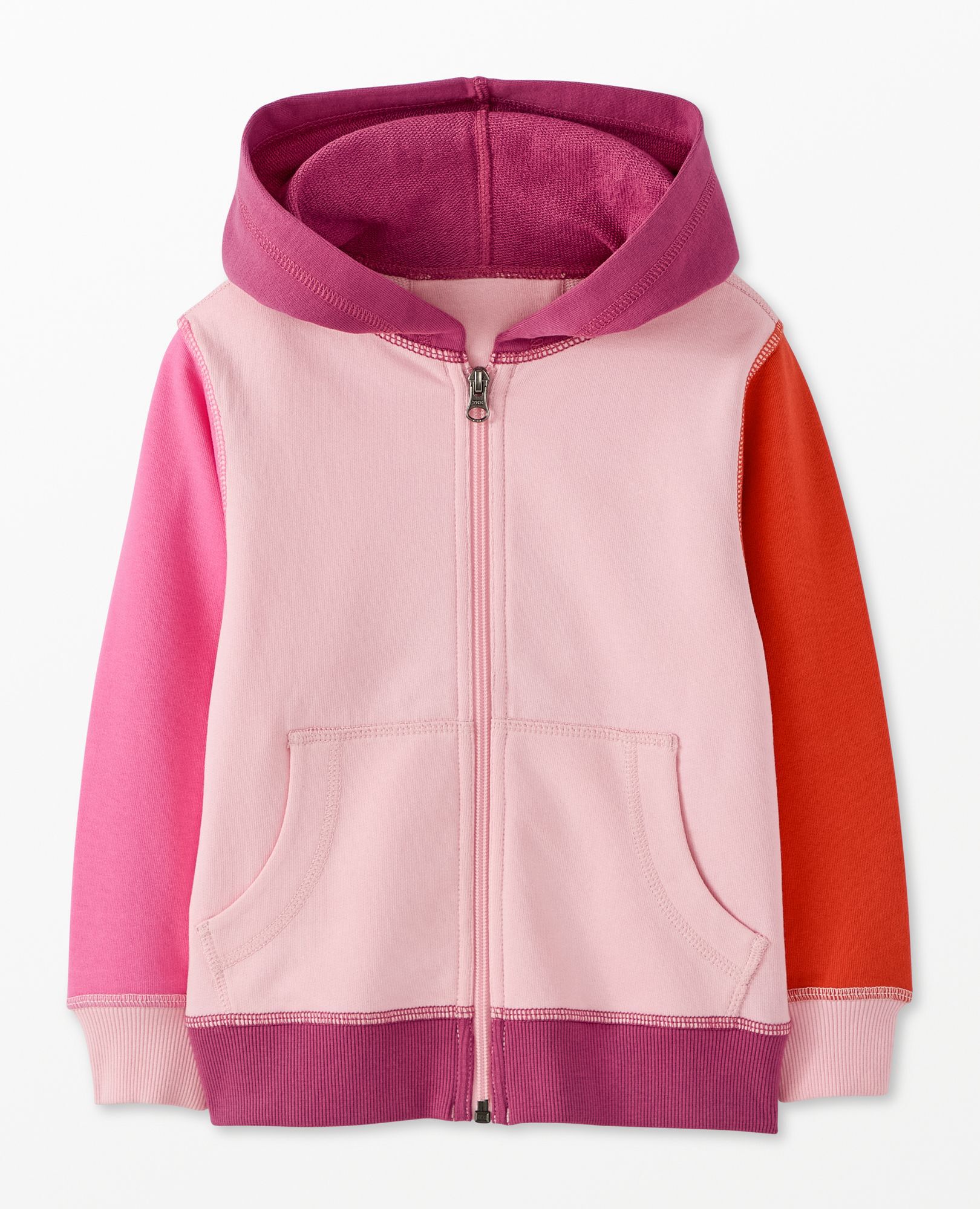 Colorblock zip hoodie on sale