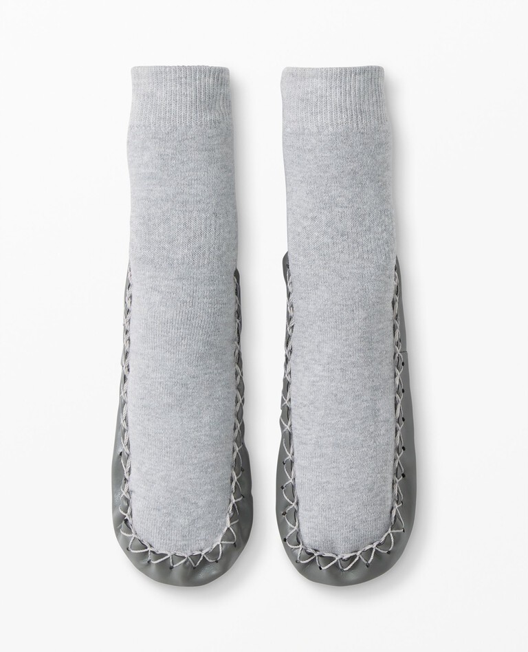 Slipper Moccassins in Heather Grey - main