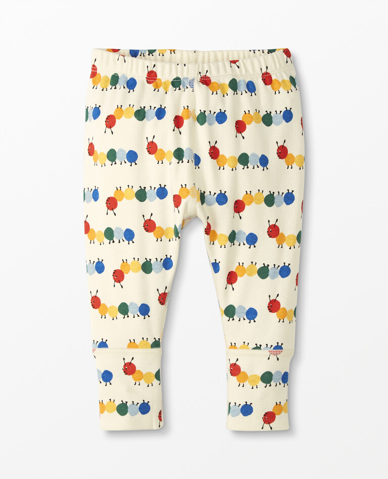 Baby Wiggle Pants In Organic Cotton in Colorful Caterpillars - main