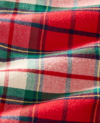 Holiday HannaSoft™ Flannel Sleeper in Red Holiday Plaid - main