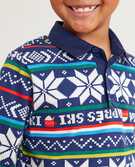 Holiday Print Rugby Shirt in Apres Ski - main
