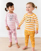 Disney Winnie The Pooh Long John Pajamas In Organic Cotton in Rose Pink - main