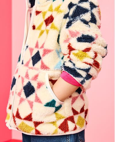 Marshmallow Fleece Jacket in Winter Quilt - main