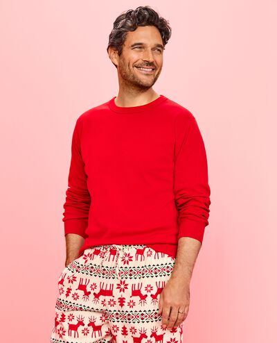 Adult HannaJams™ Pajama Top in Ribbon Red - main