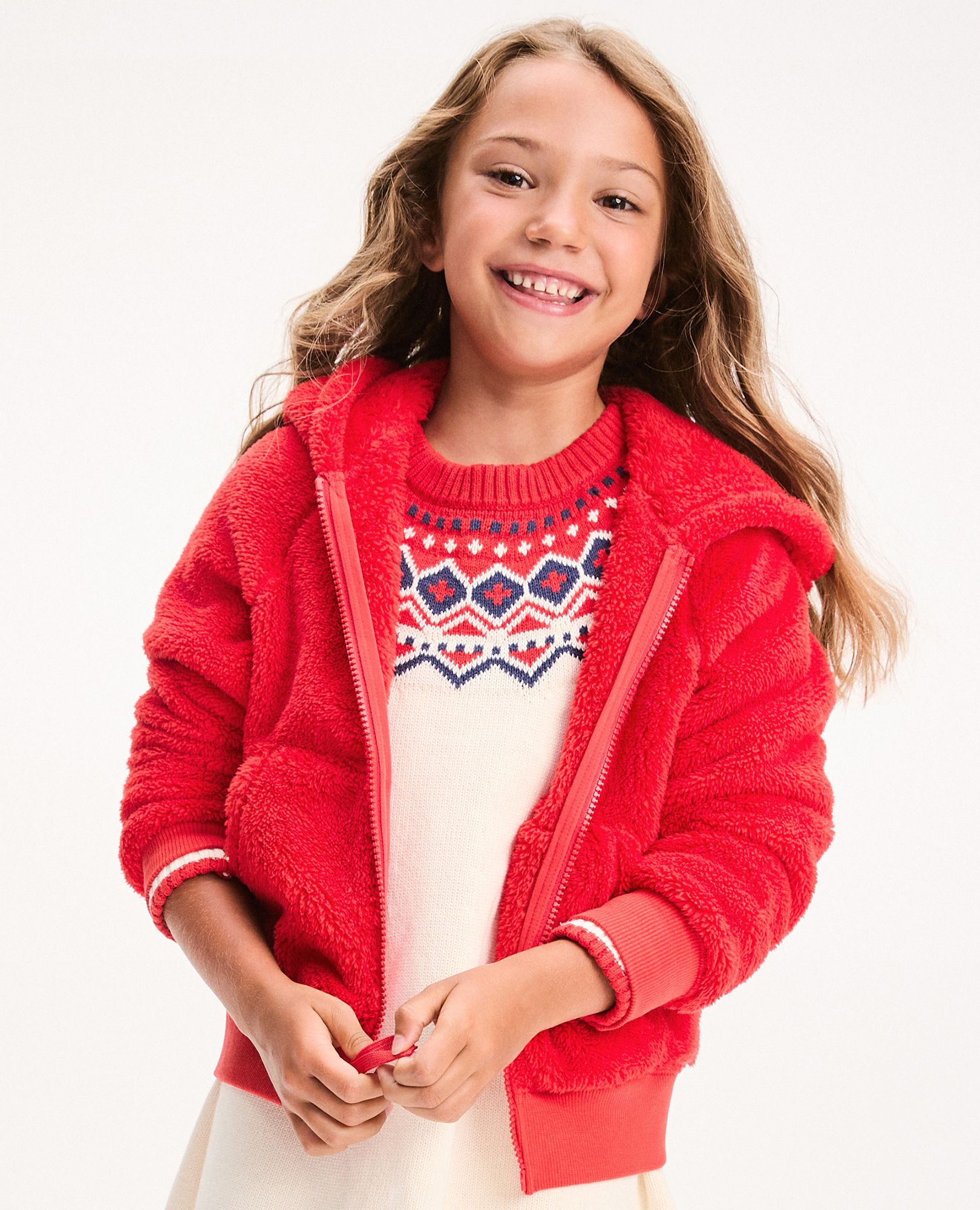 Marshmallow Fleece Zip Up Hoodie Hanna Andersson