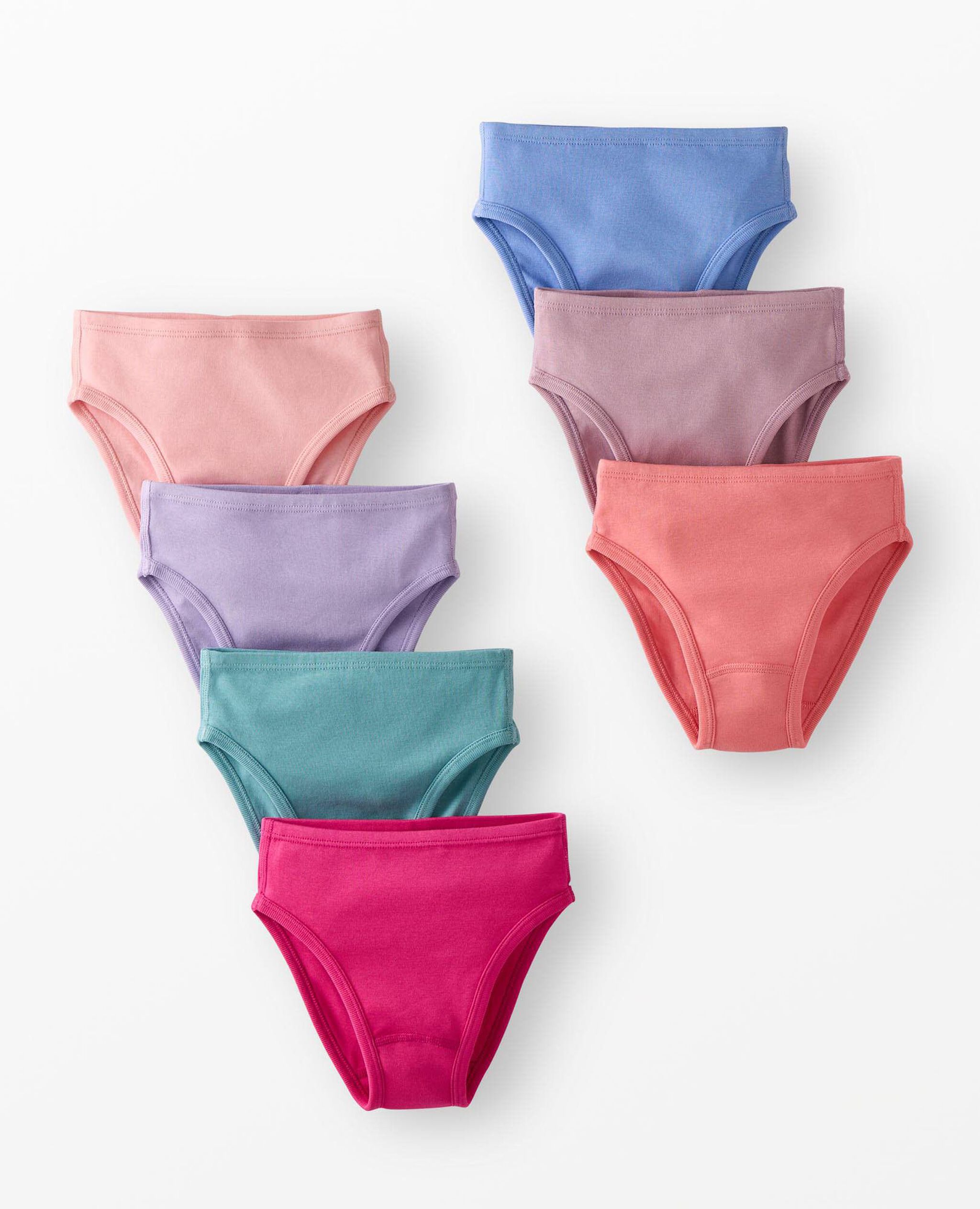 7-Pack Organic Cotton Hipster Underwear in Girls Solid 7PK - main