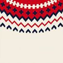 Holiday Sweater in Red Fairisle - swatch