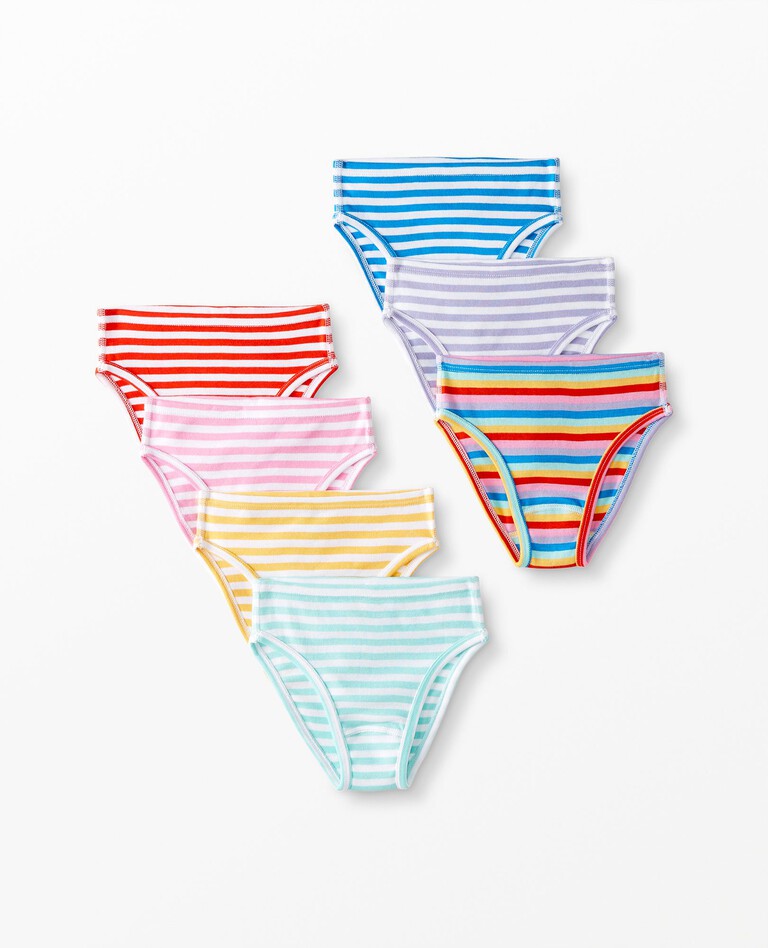Hipster Unders In Organic Cotton 7-Pack in Girl Stripe Pack 2022 - main