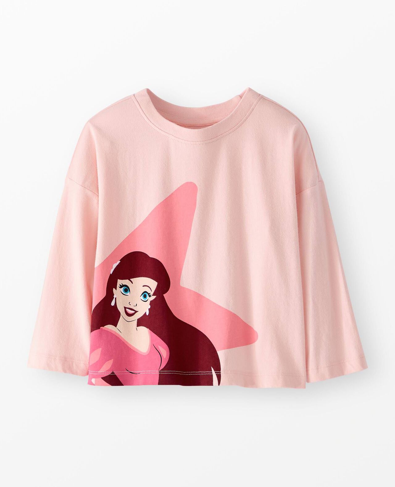 Disney Princess Graphic T-Shirt in Ariel on Pink - main