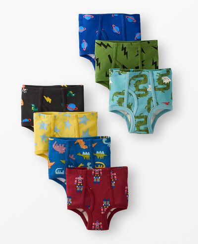 7-Pack Organic Cotton Classic Briefs in Boys Fun Print 7PK - main