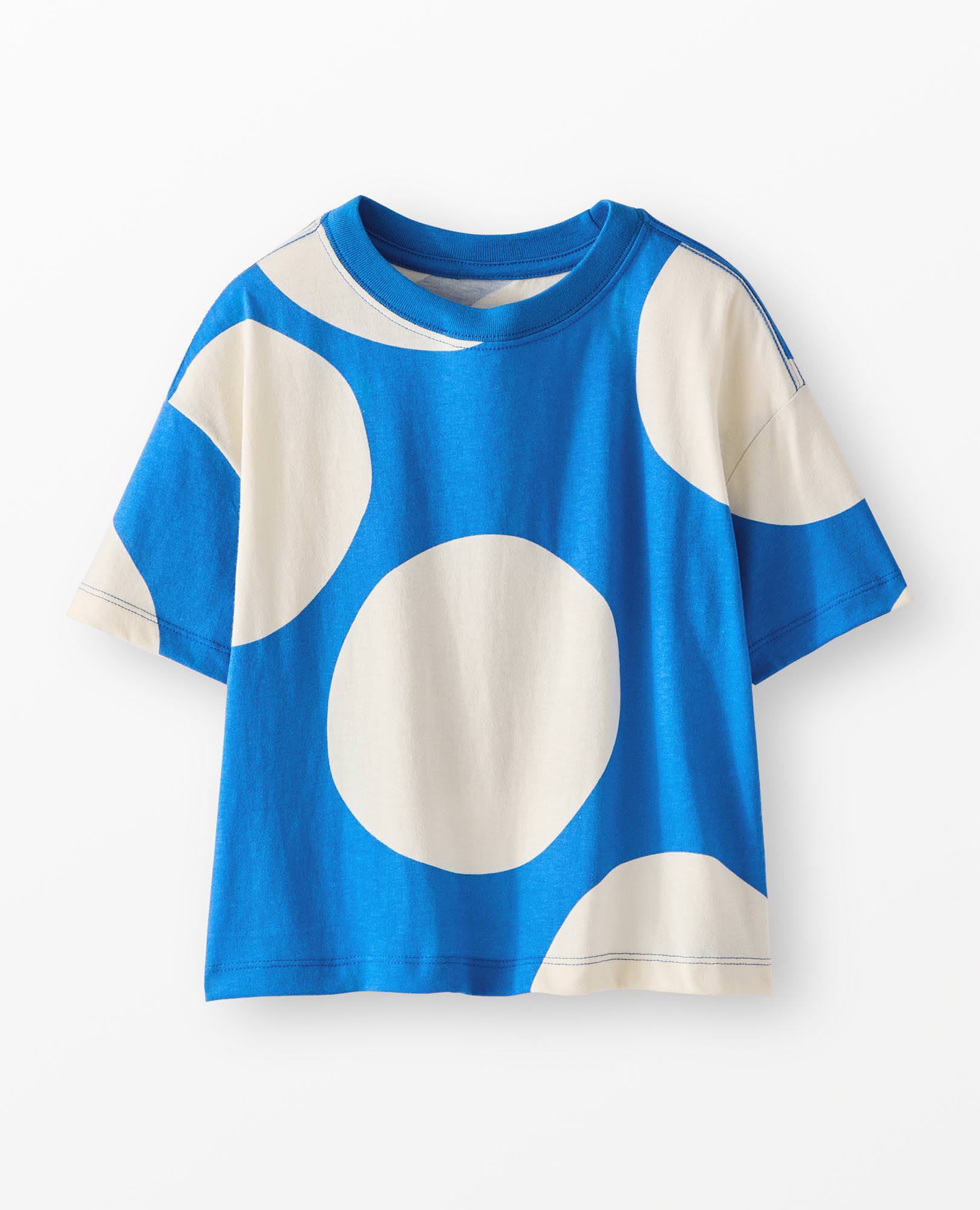 Dot T-Shirt in Ecru Dots on Bluest Sky - main