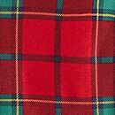 Long Sleeve Plaid Skater Dress with Pockets in Red Holiday Plaid - swatch