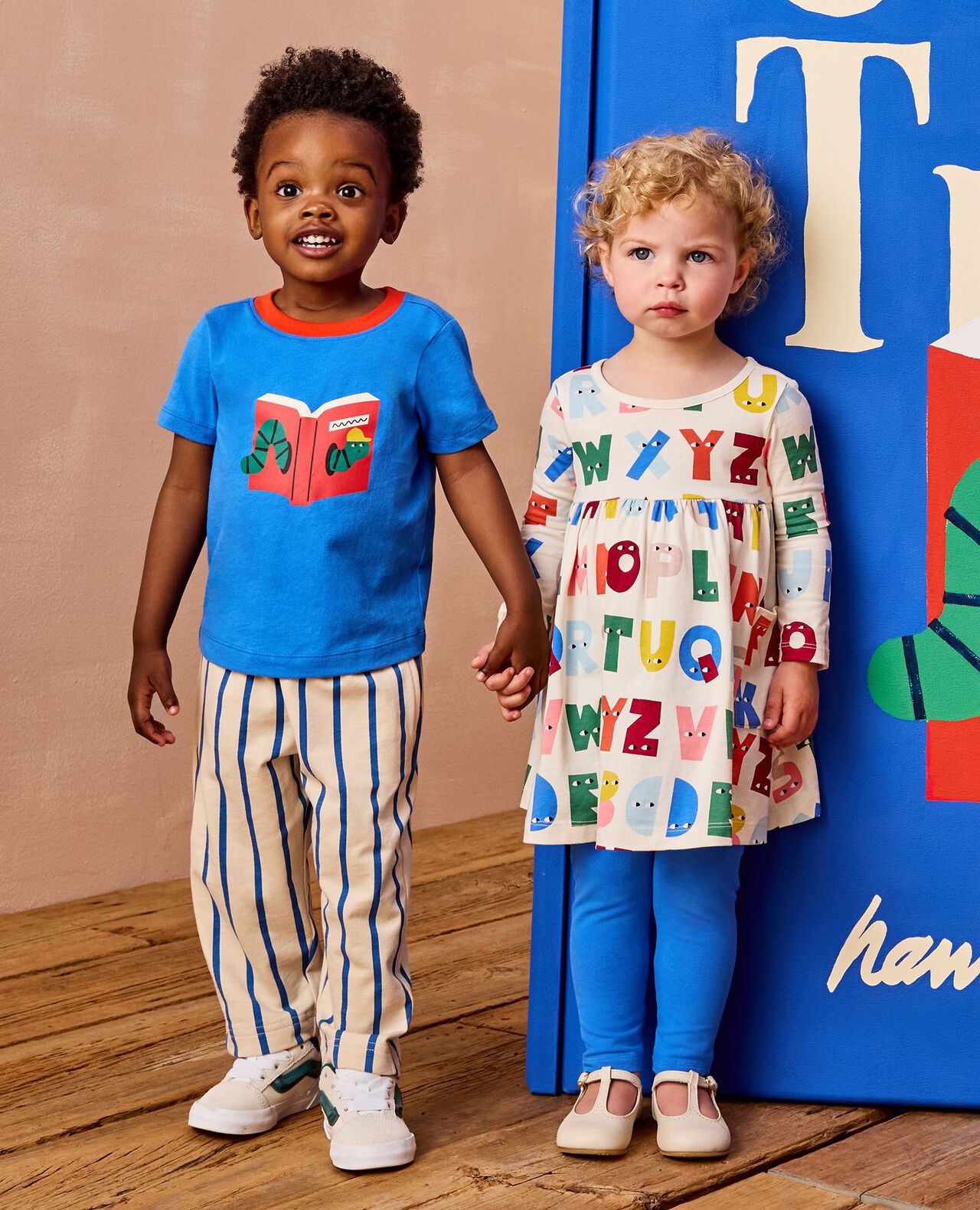 Classic Fit Graphic T-Shirt in Bookworm on Bluest Sky - main