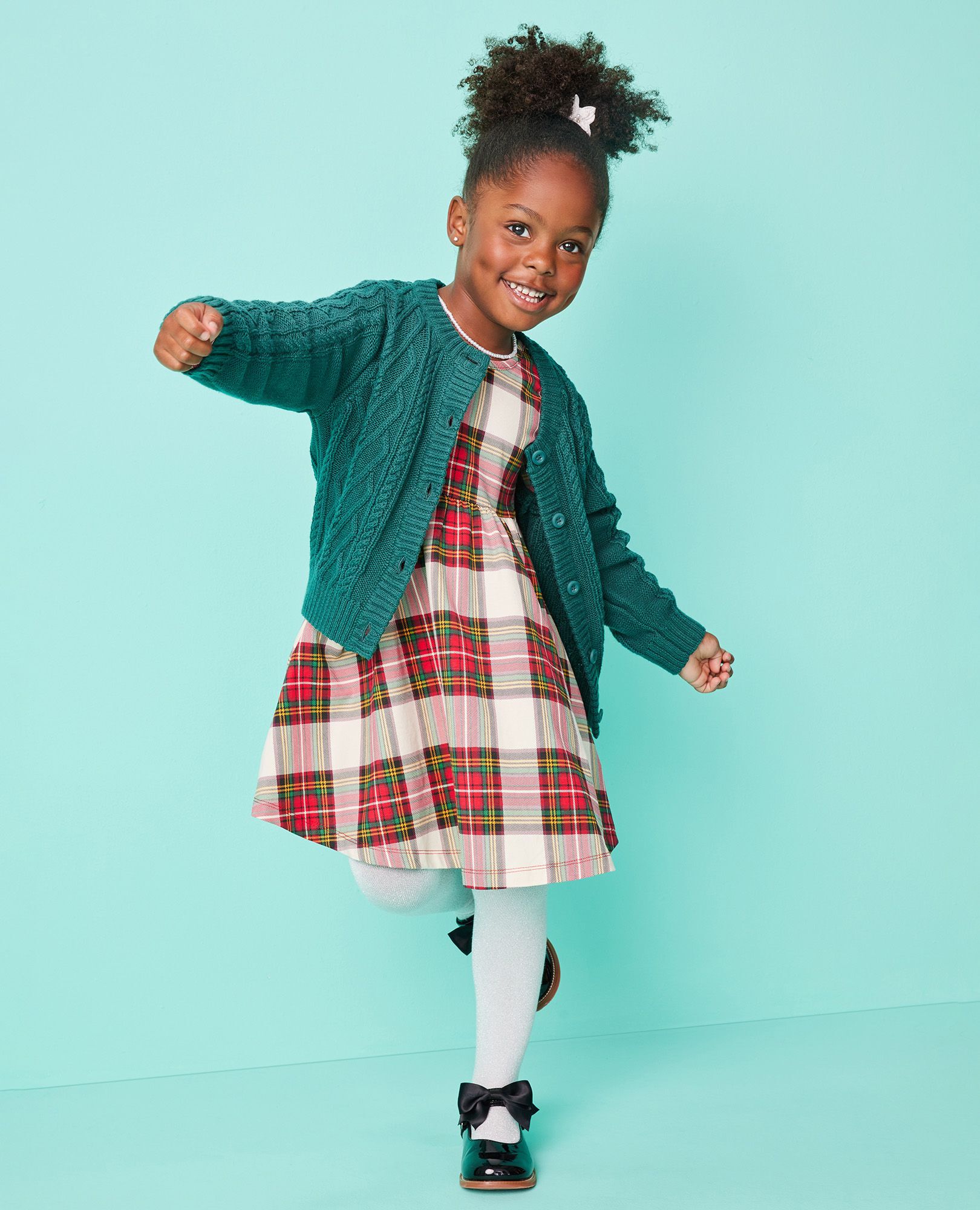 Plaid dress with deals long sleeves