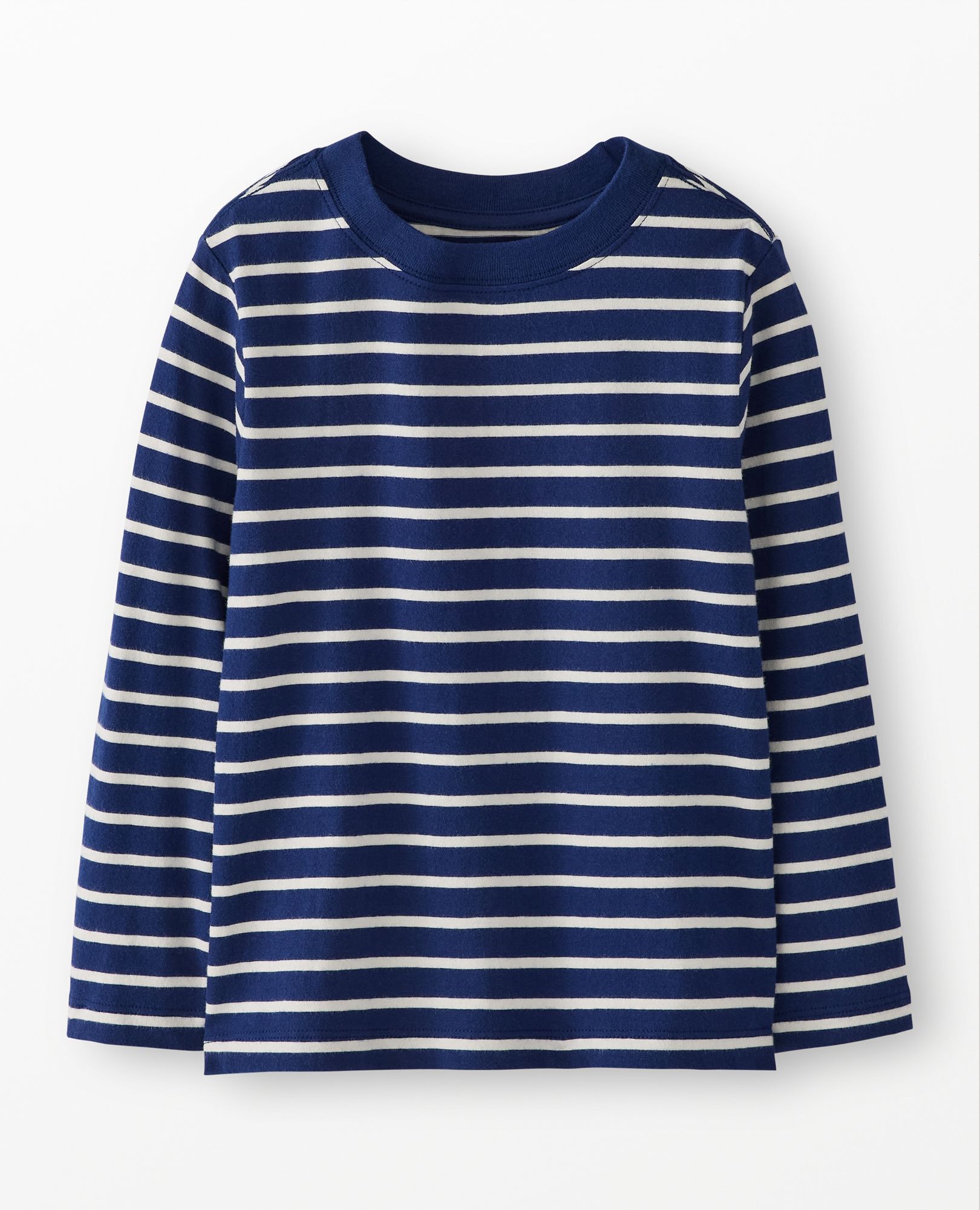 Long Sleeve Classic Fit T-Shirt in Navy/Ecru - main
