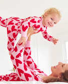 Hearts on Hearts Matching Mommy & Me Pajamas in  - main