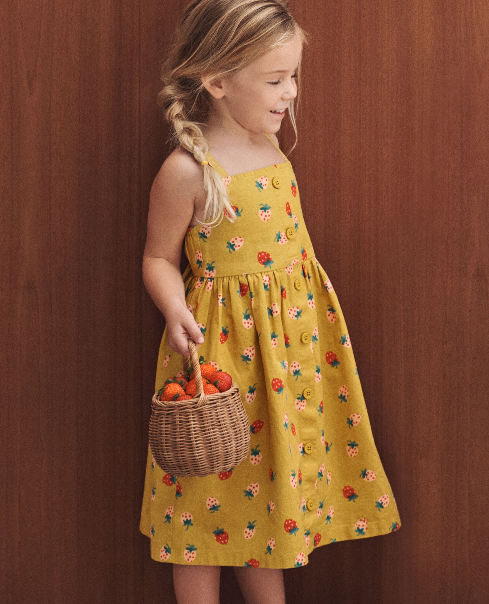 Sleeveless Linen Midi Dress with Pockets | Hanna Andersson