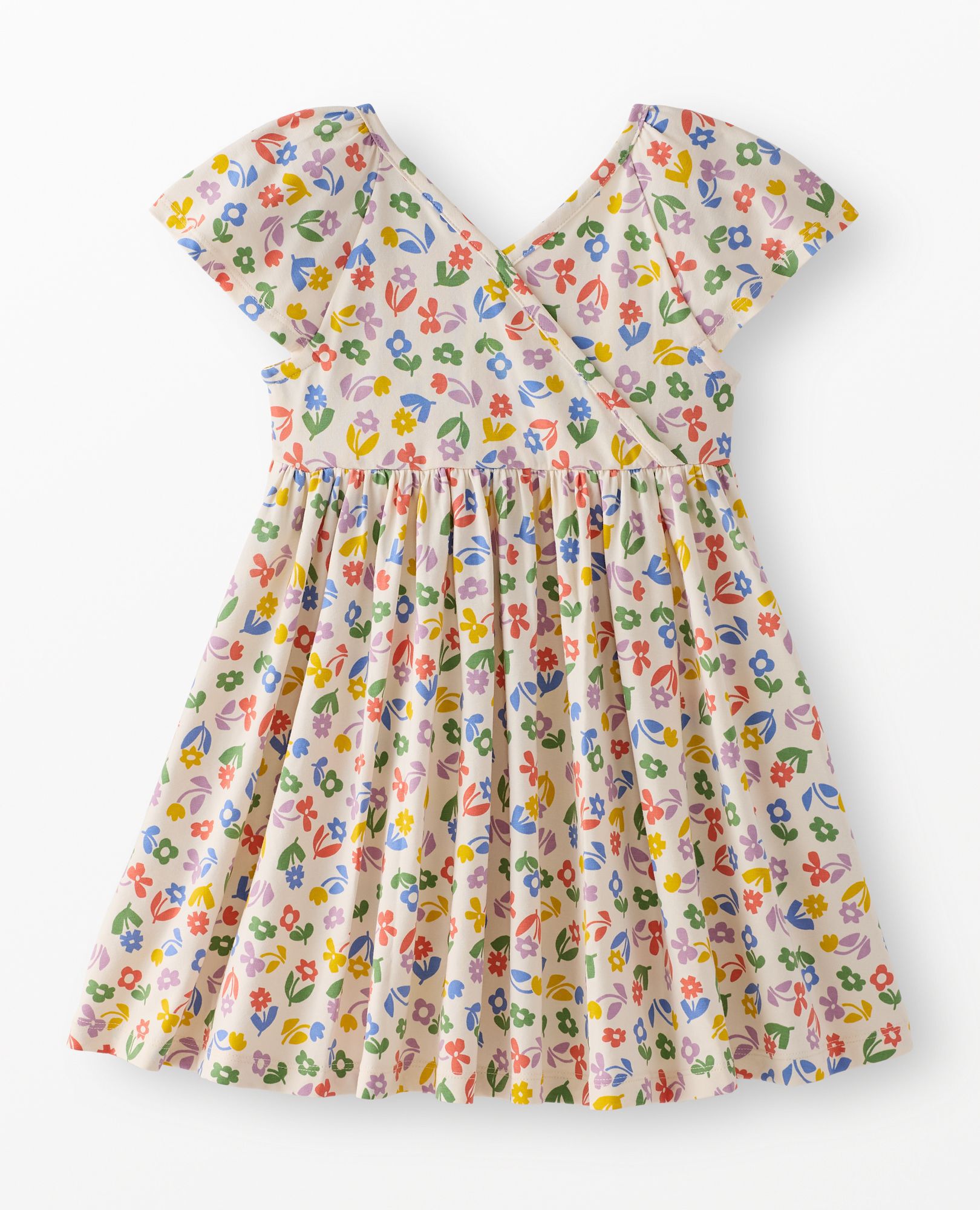 Reversible Skater Dress with Pockets in Picking Flowers - main