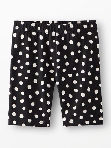 Biker Shorts in Spots on Black - main