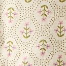 Holiday Waffle Pajama Set in Winter Floral on Ecru - swatch