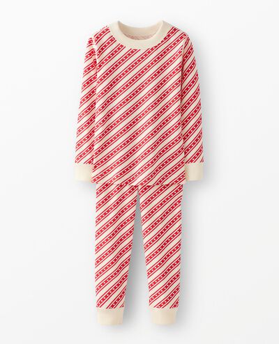 Holiday HannaJams™ Pajama Set in Candy stripes - main