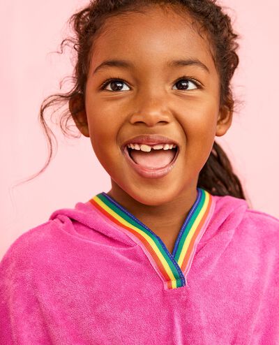 Loop Terry Hoodie Cover Up in Phlox Pink - main