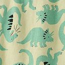 KU BKB Printed Crewneck in Jasper the Dino on Leek Green - swatch