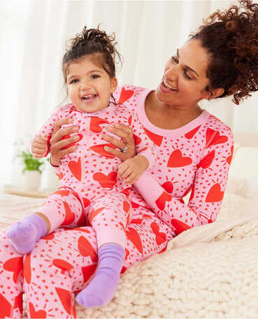 Full Hearts Matching Family Pajamas