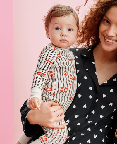 HannaJams™ Sleeper in Stripes of Love - main