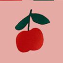 Women's Long Sleeve HannaSoft™ Pajama Set in Red Apples on Pink - swatch