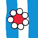 HannaJams™ Pajama Set in Flowers on Swedish Sky Stripes - swatch