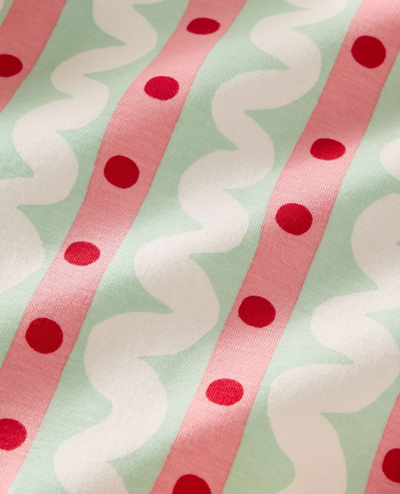 Holiday HannaSoft™ Stretch Sleeper in Candy Stripes - main
