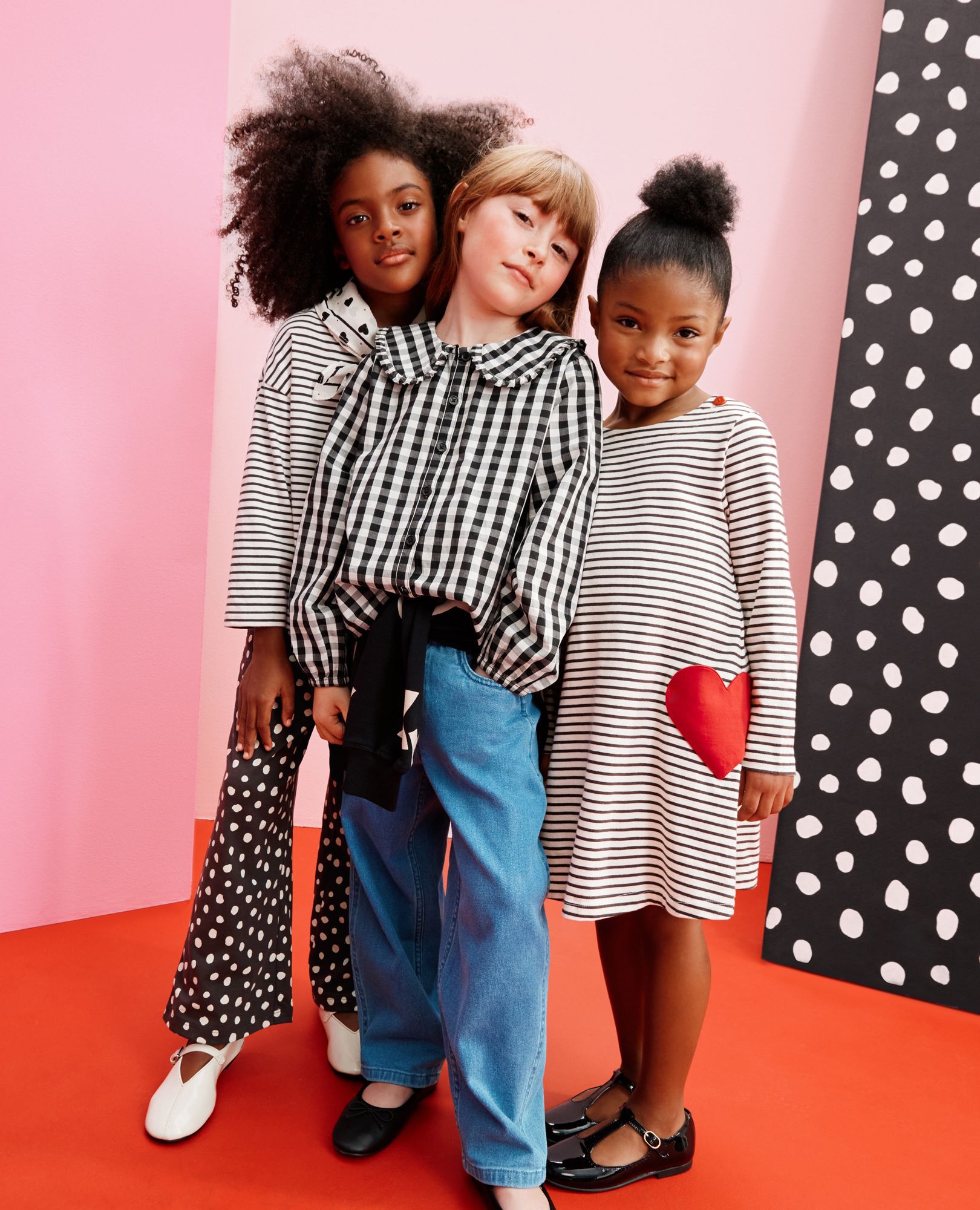 Long Sleeve Swing Dress with Pockets in Soft Black/Ecru - main