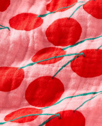 Sleeveless Muslin Dress with Pockets in Summer Cherries - main