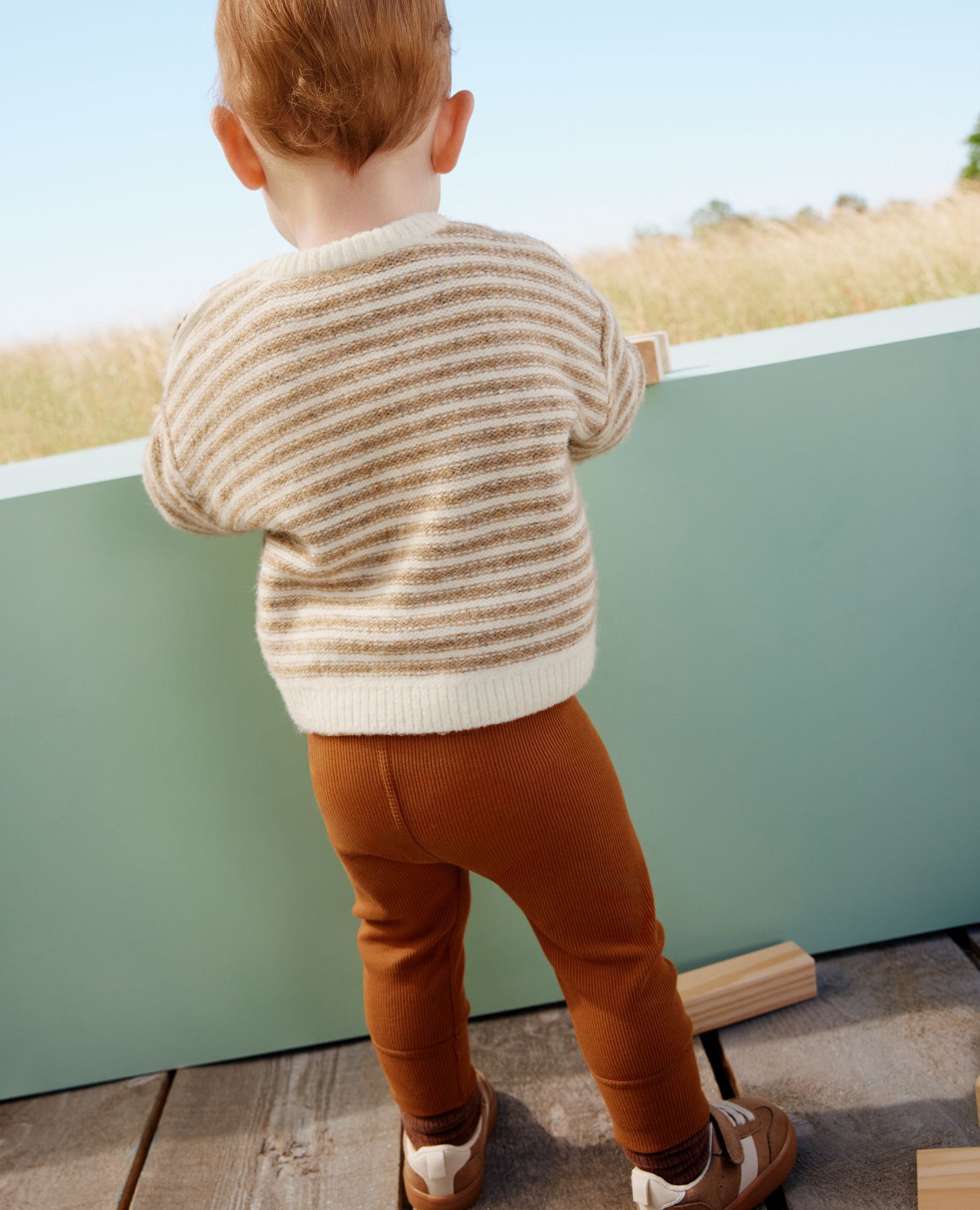 Baby Ribbed Leggings in Dogwood - main