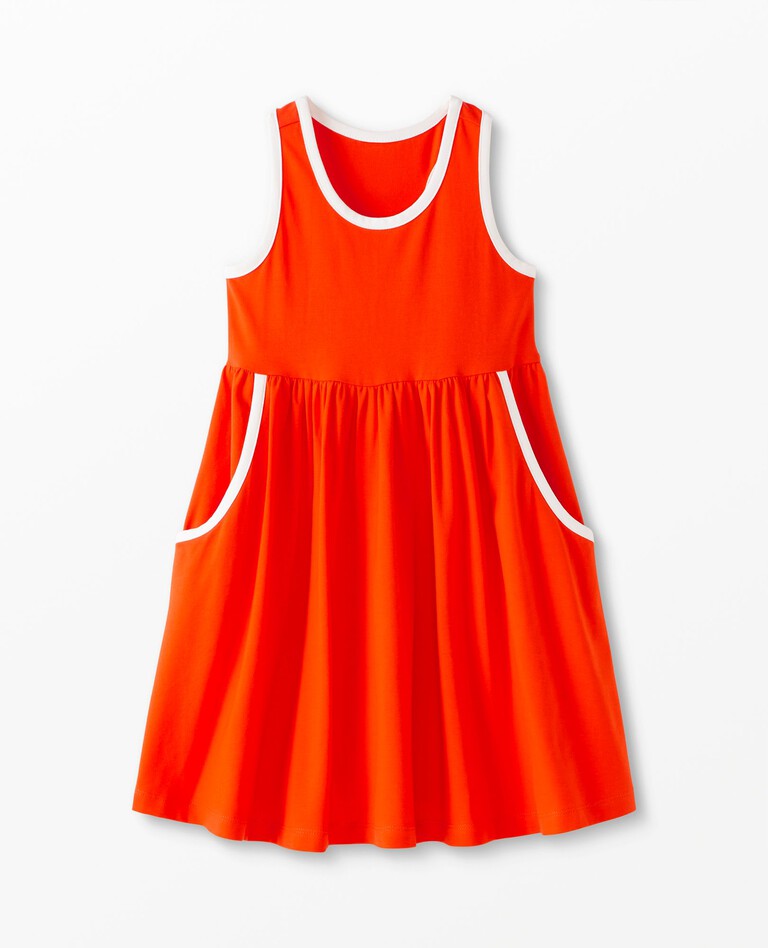 Racerback Skater Dress in Orange Spice - main