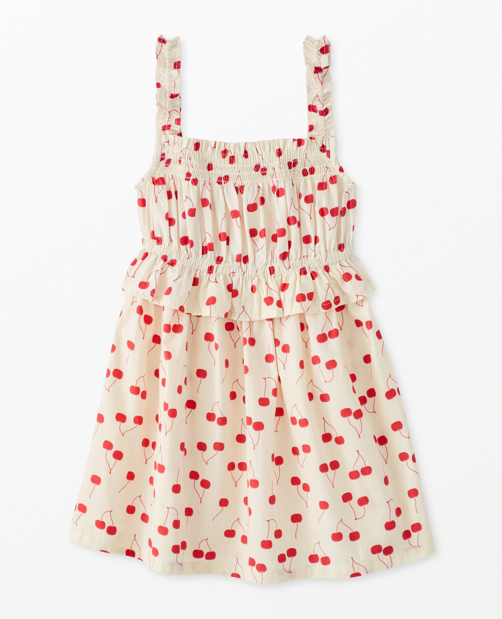 Sleeveless Poplin Smocked Dress | Hanna Andersson