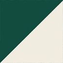 French Terry Striped Midi Shorts in Malachite/Ecru - swatch