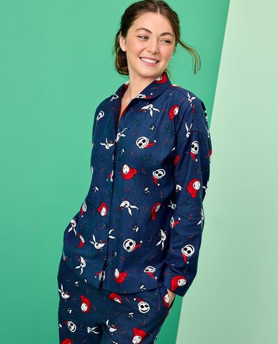 Women's Disney Tim Burton's The Nightmare Before Christmas Flannel Pajama Set in Nightmare Before Christmas - main