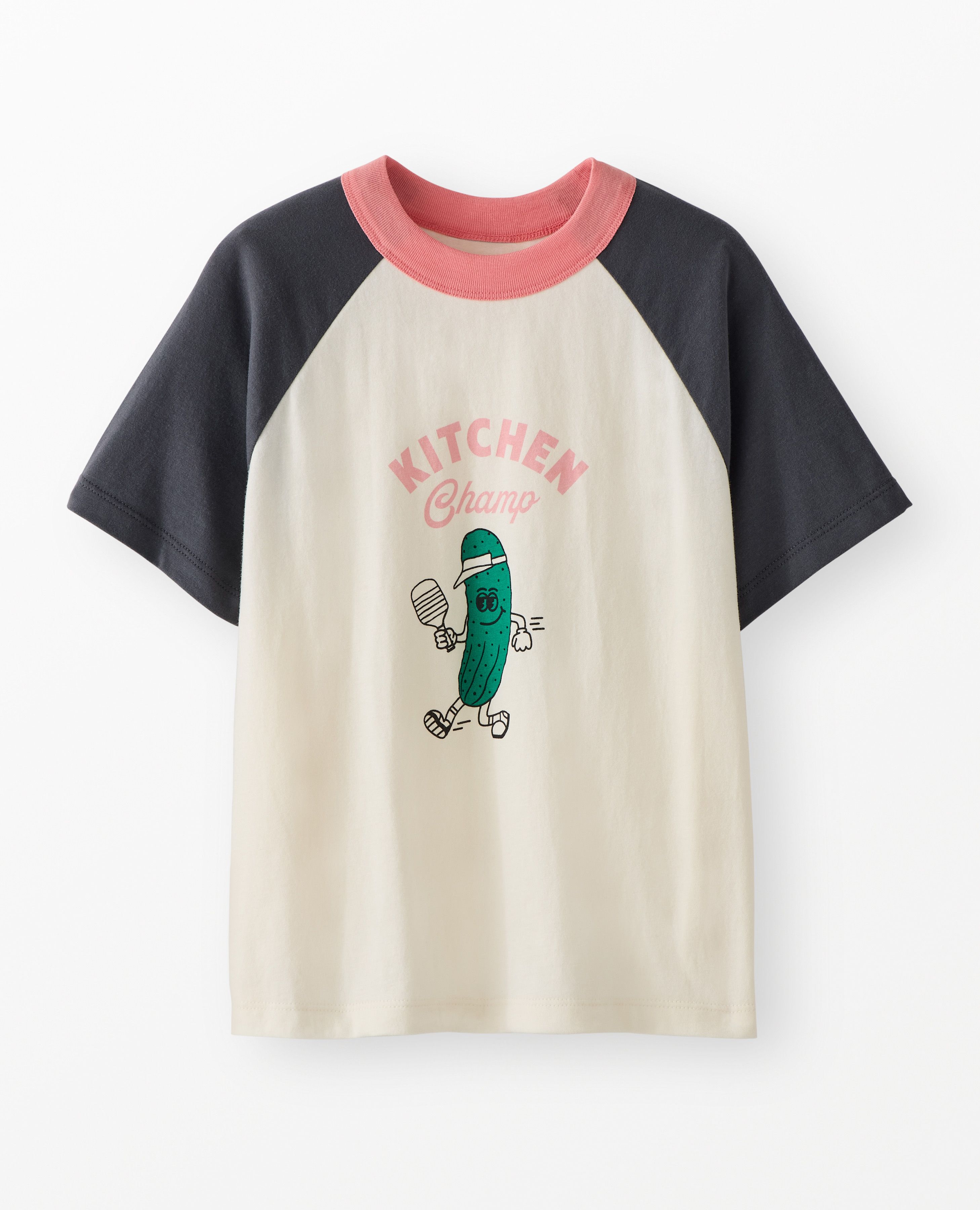Oversized Raglan Sleeve Graphic T-Shirt in Kitchen Champ - main