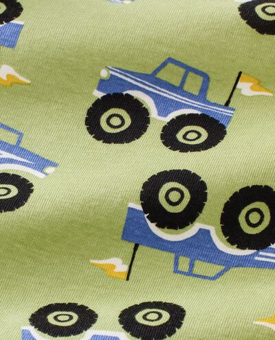 HannaJams™ Pajama Set in Monster Trucks on Leaf Green - main