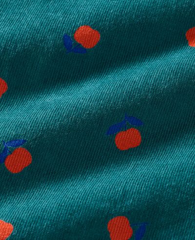 Baby Long Sleeve Corduroy Dress & Bloomers Set in Apples on Everglade - main