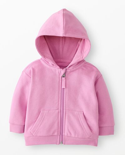 Baby Oversized French Terry Hoodie in Echinacea - main