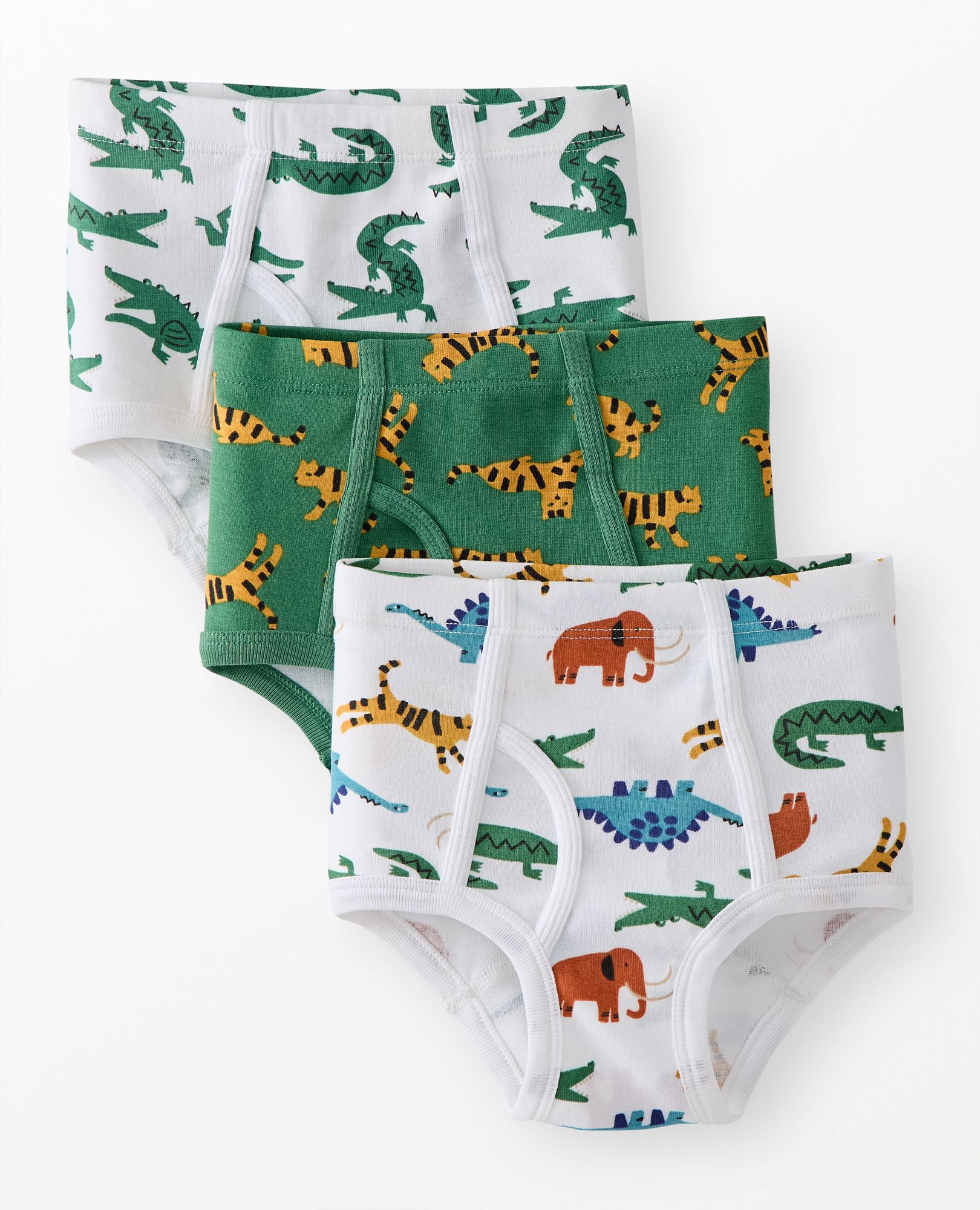 3-Pack Organic Cotton Classic Briefs in Boys Animal Print 3PK - main